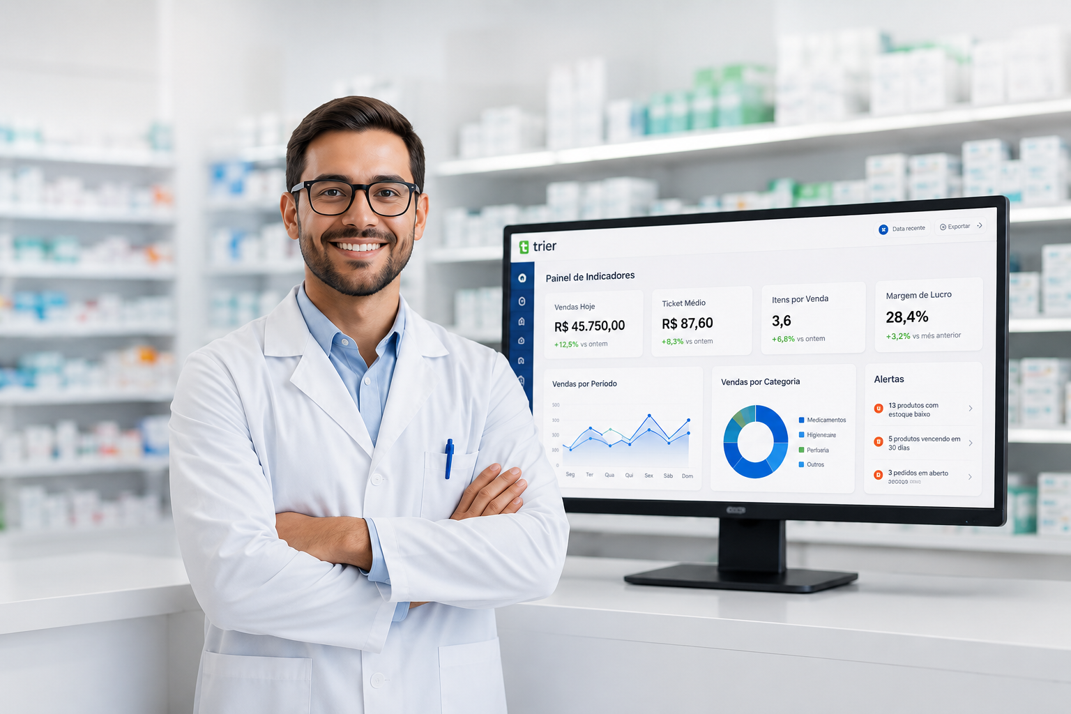 Farmacêutico com Sistema Trier
